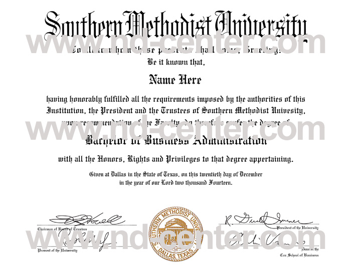 Buy Southern Methodist University Diploma or Transcript!