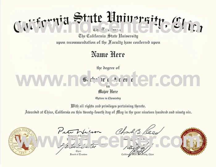 California State University Chico Diploma